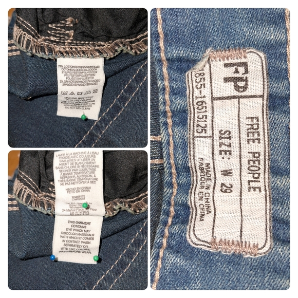 ☆UPDATED☆NWT Free People Distressed Skinny Jeans (29) - Picture 9 of 10